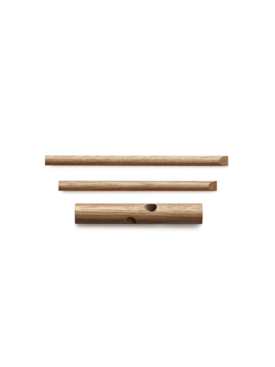 Normann Copenhagen Κρεμάστρα Τοίχου Ξύλινη Μπεζ 15.5x14.5x12.5cm 2τμχ