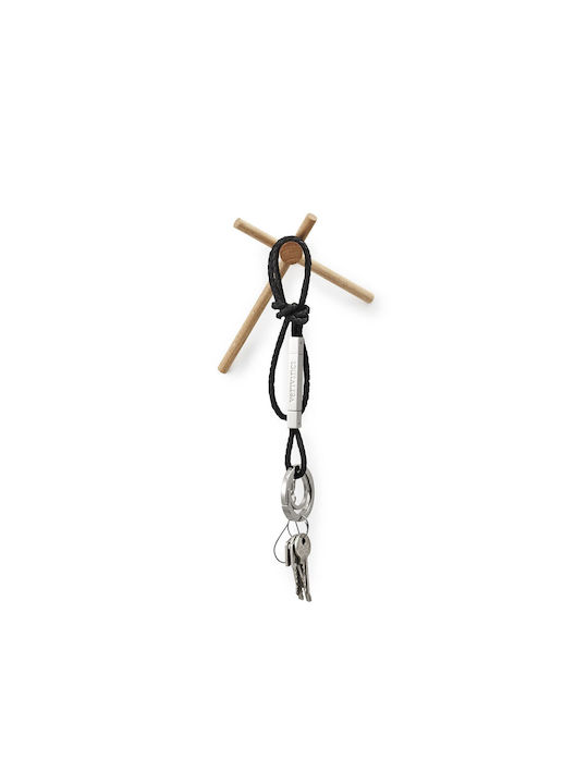 Normann Copenhagen Κρεμάστρα Τοίχου Ξύλινη Μπεζ 15.5x14.5x12.5cm 2τμχ