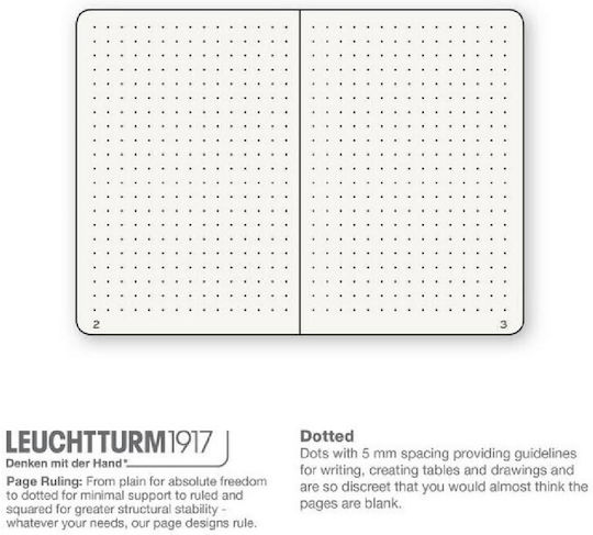 Leuchtturm1917 Compo Μπλοκ Σημειώσεων B5 Bullet 109 Φύλλων με Τελείες με Σκληρό Εξώφυλλο Rising Sun