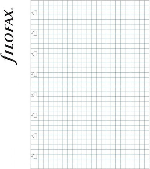 Filofax Ανταλλακτικές Κόλλες A5 32 Φύλλων Καρέ Λευκές