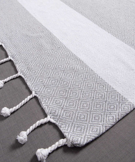 Silk Fashion Beach Towel Gray 180x90cm.