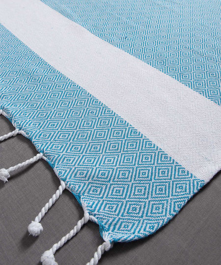 Silk Fashion Beach Towel Light Blue 180x90cm.