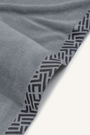 Guy Laroche Beach Towel Cotton Gray 90x180cm.