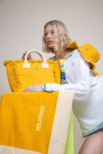 Feel & Touch Плажна кърпа Жълта 170x80см.