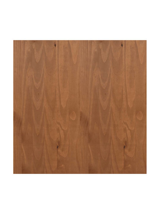 vidaXL Wooden Wall Hanger 5 Hooks Brown 87x30cm