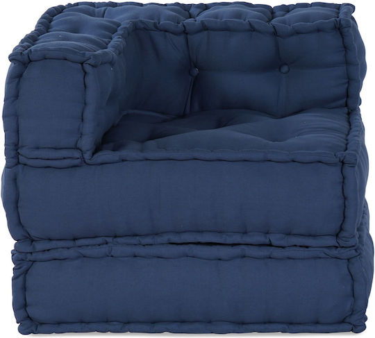 Bean Bag Sofa Poof Blue 70x70x54cm