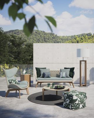 Waterproof Bean Bag Stool Poof Soft Lime 60x60x45cm