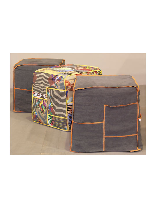 Multicolour Cookie Bean Bag Chair 47x47x46cm