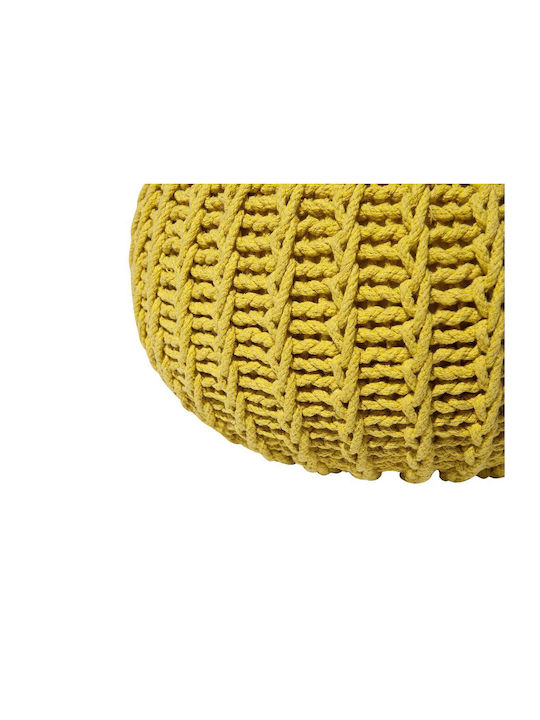 Πуф За табуретка Жълт 50x35см