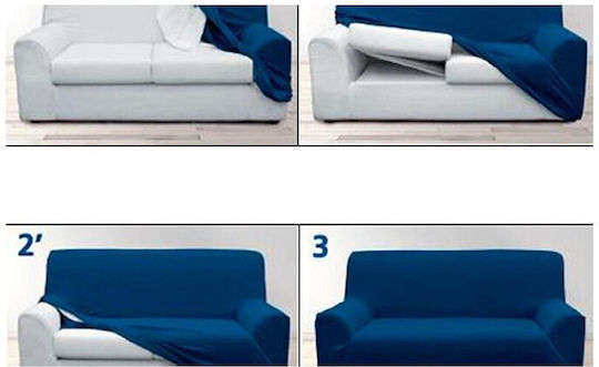 Mc Decor Akari Ελαστικό Κάλυμμα Τριθέσιου Καναπέ Πράσινο 170εκ.