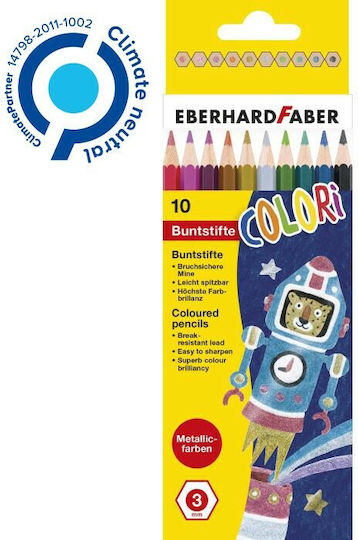 Eberhard Faber Ξυλομπογιές Σετ 10 χρώματα