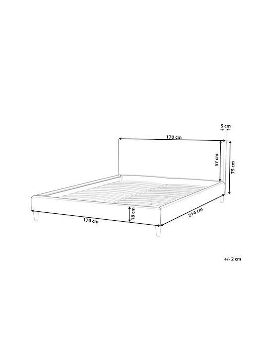 Beliani Ελαστικό Κάλυμμα Πολυθρόνας Πράσινο 160x200cm