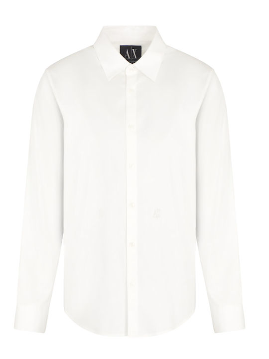 Long-sleeved Cotton Shirt White