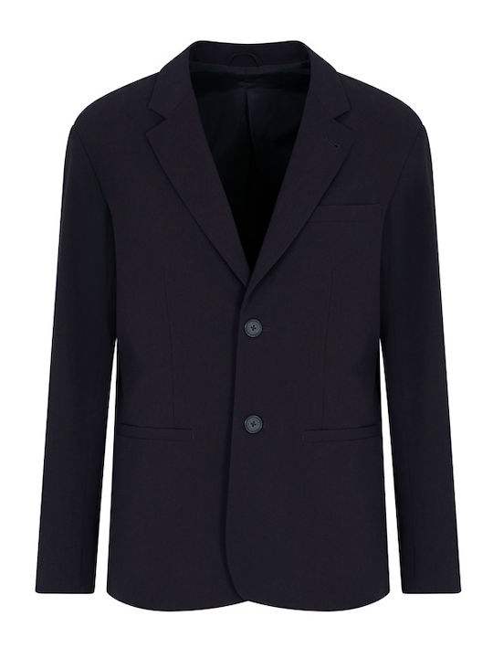 Armani Exchange Men's Suit Jacket Blue