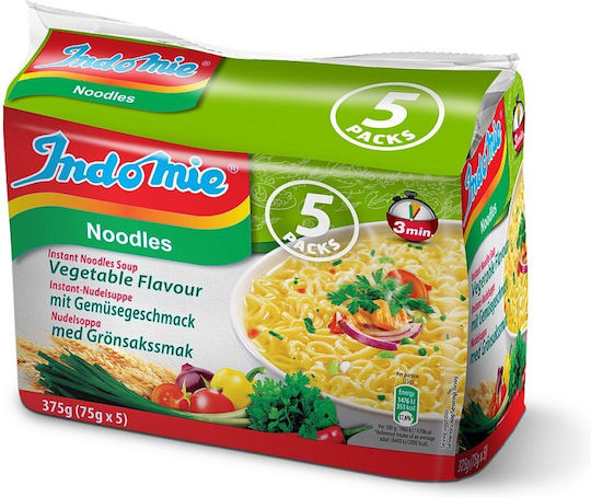 Indomie Noodles with Vegetable Flavor 75gr 5pcs
