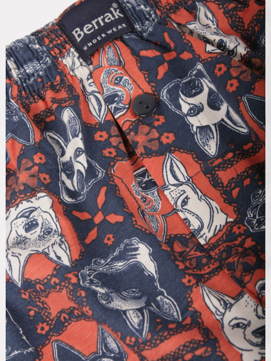 Men's Boxer Blue with Patterns
