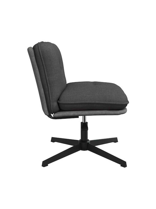 Rotativă Fotoliu Vizitator în Culoare Gri 67x72x83cm 1buc
