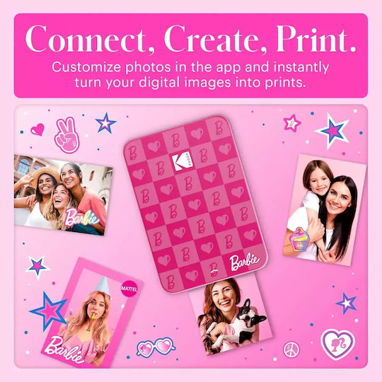 Kodak x Barbie Iconic Έγχρωμoς Εκτυπωτής Zink