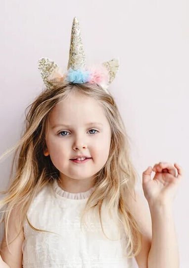 Carnival Headband Gold with Sequins 1pcs