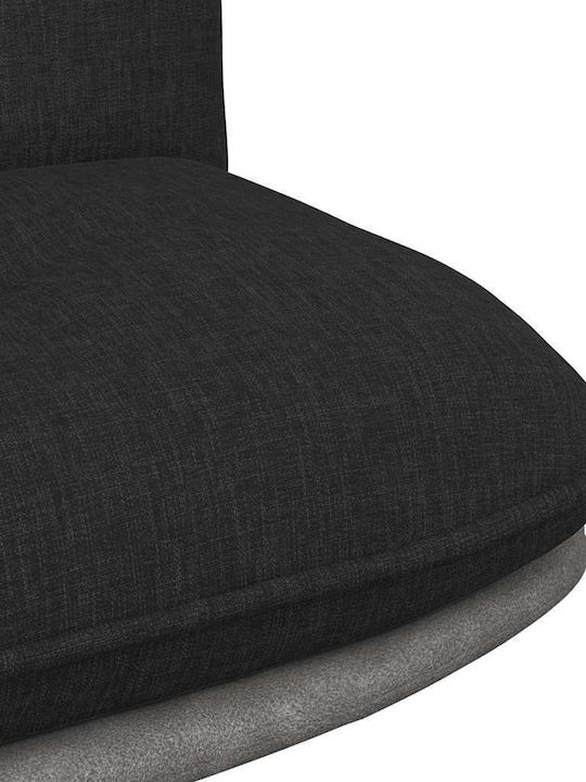 Rotating Armchair Visitor in Black Color 67x72x83cm 1pcs