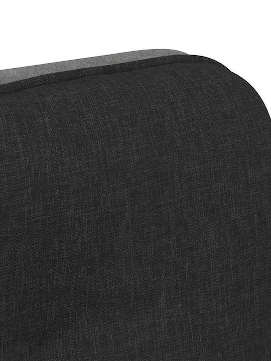 Rotating Armchair Visitor in Black Color 67x72x83cm 1pcs