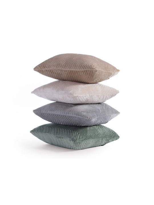 Nef-Nef Homeware Sofa Cushion Dakari Fleece Green 45x45cm.