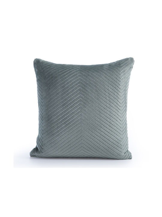Nef-Nef Homeware Sofa Cushion Dakari Fleece Green 45x45cm.