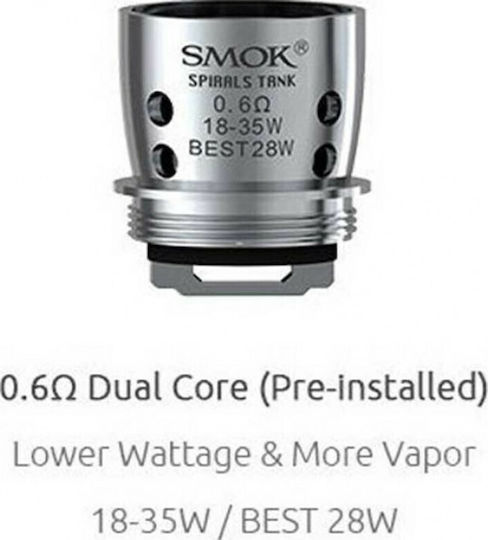Smok Spirals Coil Electronic Cigarette Resistance 0.6ohm (RDL) 1pcs