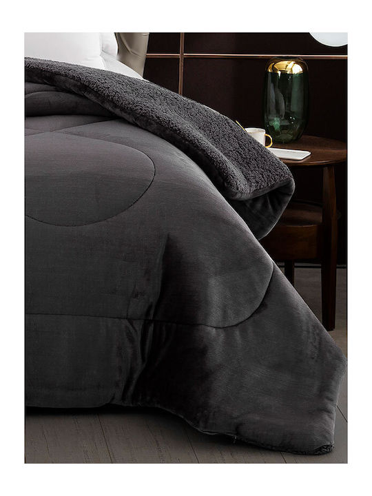Sunshine Bettbezug Großes Doppelbett 220x240cm Coral Αnthracite