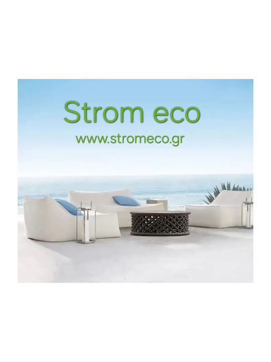 Bean Bag Chair Sunbed Waterproof White 190x140x70cm