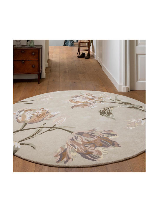Laura Ashley Gosford Χειροποίητο Φ150cm 081307 Natural/sage Green