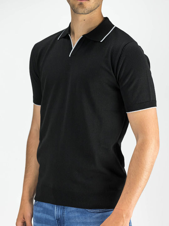 Polo Short Sleeve Blouse Black