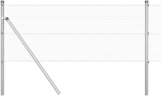 vidaXL Plasă de sârmă Galvanizat Module Gri 0.5x50m