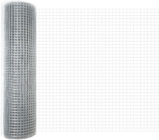 vidaXL Wire Fencing Galvanized Set Silver 0.4x10m