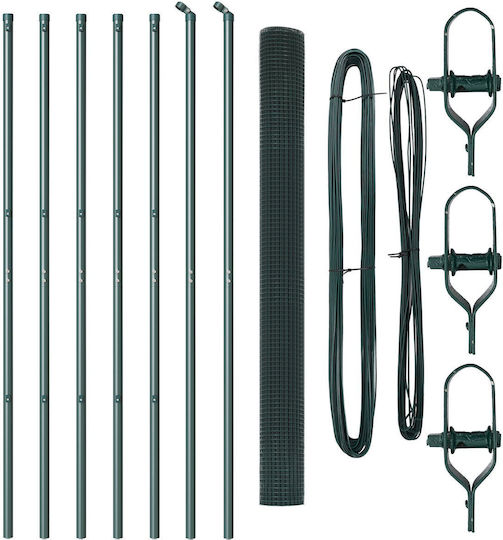 vidaXL Plasă de sârmă Verde 1.6x10m