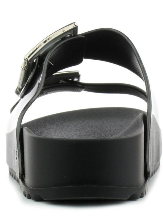 Women's Flat Sandals in Black Color