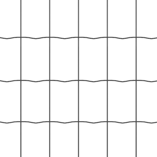 vidaXL Wire Fencing with PVC Coating Set Gray 0.6x50m