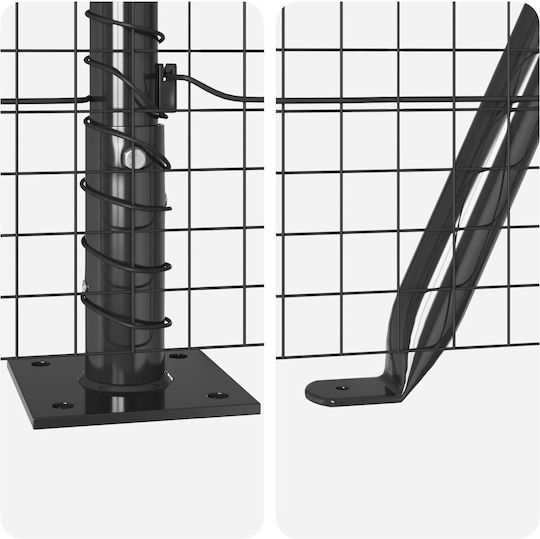 vidaXL Ситова мрежа Подредба Сив 0.4x10м
