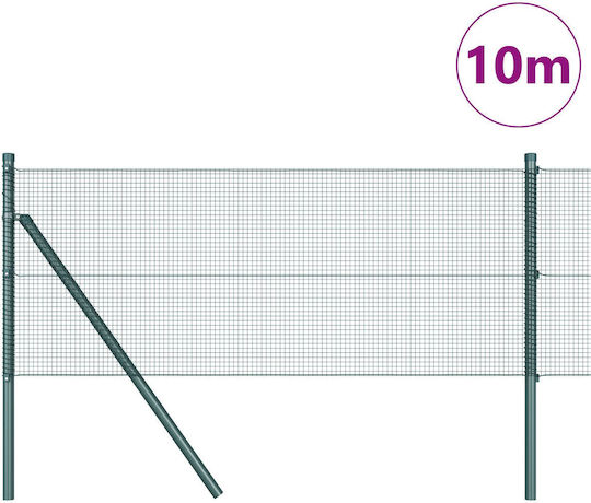 vidaXL Συρματόπλεγμα Πράσινο 0.4x10m