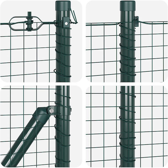 vidaXL Ситова мрежа Зелен 0.6x50м