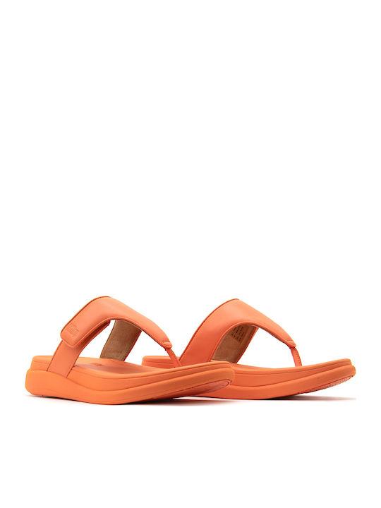 Women's Flat Sandals in Orange Color