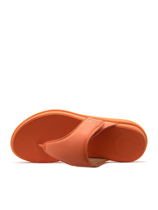 Women's Flat Sandals in Orange Color