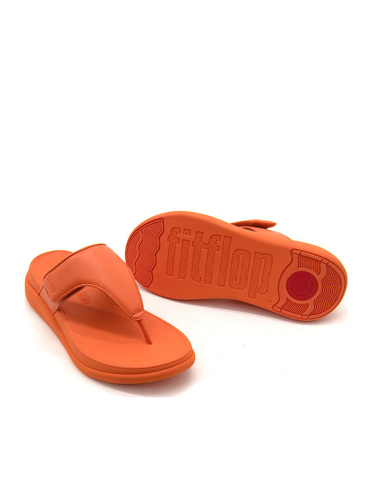 Women's Flat Sandals in Orange Color