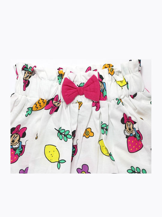 Kids' Set with Skirt Summer 2pcs Pink Minnie Mouse