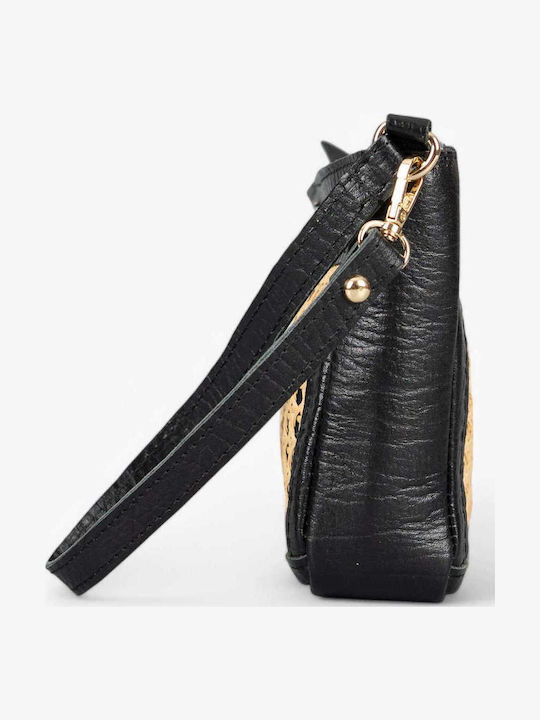 Leather Women's Clutch Black