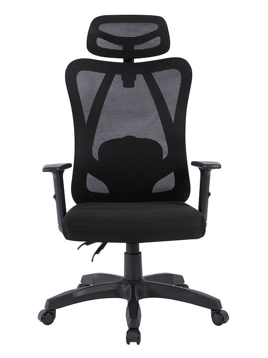 Woodwell Bf3750 Καρέκλα Διευθυντική με Ρυθμιζόμενα Μπράτσα Μαύρο