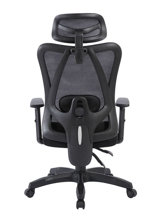 Woodwell Bf3750 Καρέκλα Διευθυντική με Ρυθμιζόμενα Μπράτσα Μαύρο