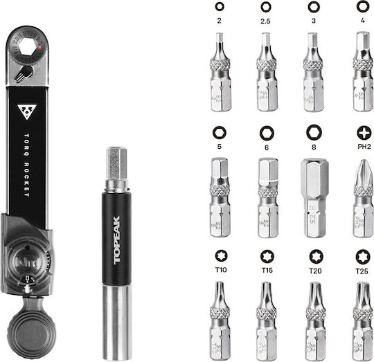 Topeak Torq Rocket Mini Ex Torque Wrench Tip Set