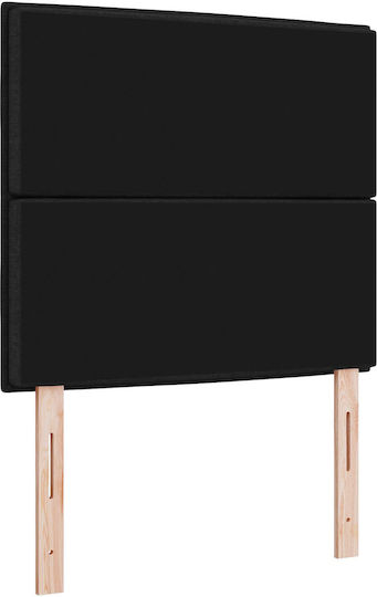 vidaXL Fabric Bed Headboard Black 80x88cm