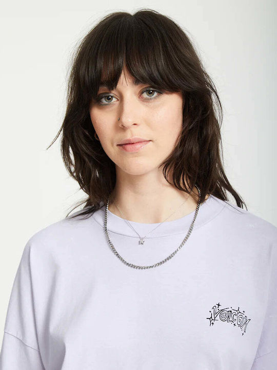 Voltrip Women's Oversized T-shirt Dusty Lavender